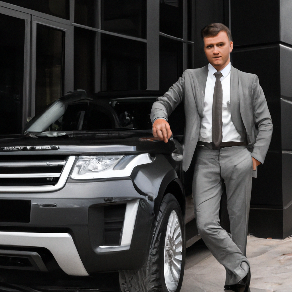 Empresário com SUV